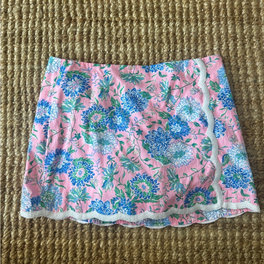 Floral Pink and Blue Lilly Pulitzer Skirt